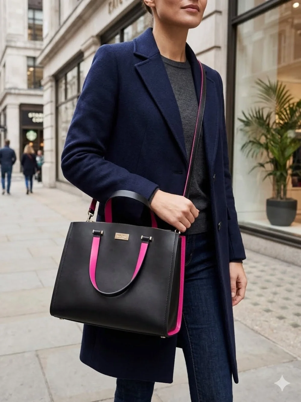 kate spade structured black